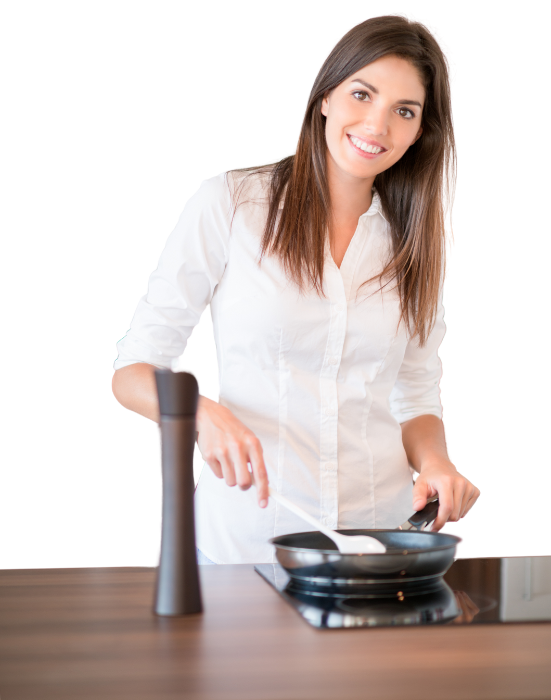 woman cooking